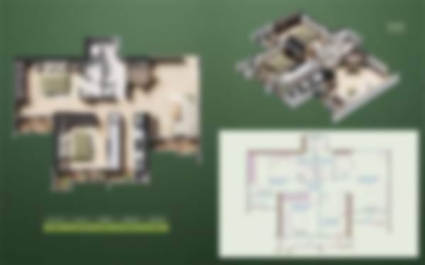 Avatara The Forest Kingdom Thane 2BHK Floor Plan